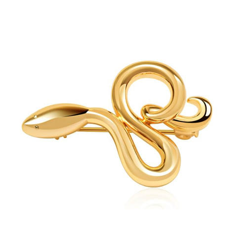 18K gold plating creative design brass jewellery stylish women breastpins 